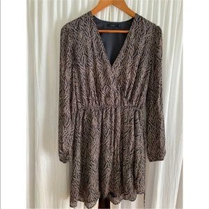 Talula long sleeve wrap dress